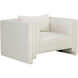 Kira Heather Ivory Tweed Armchair